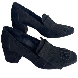 Kenneth Cole black suede pumps heels size 8